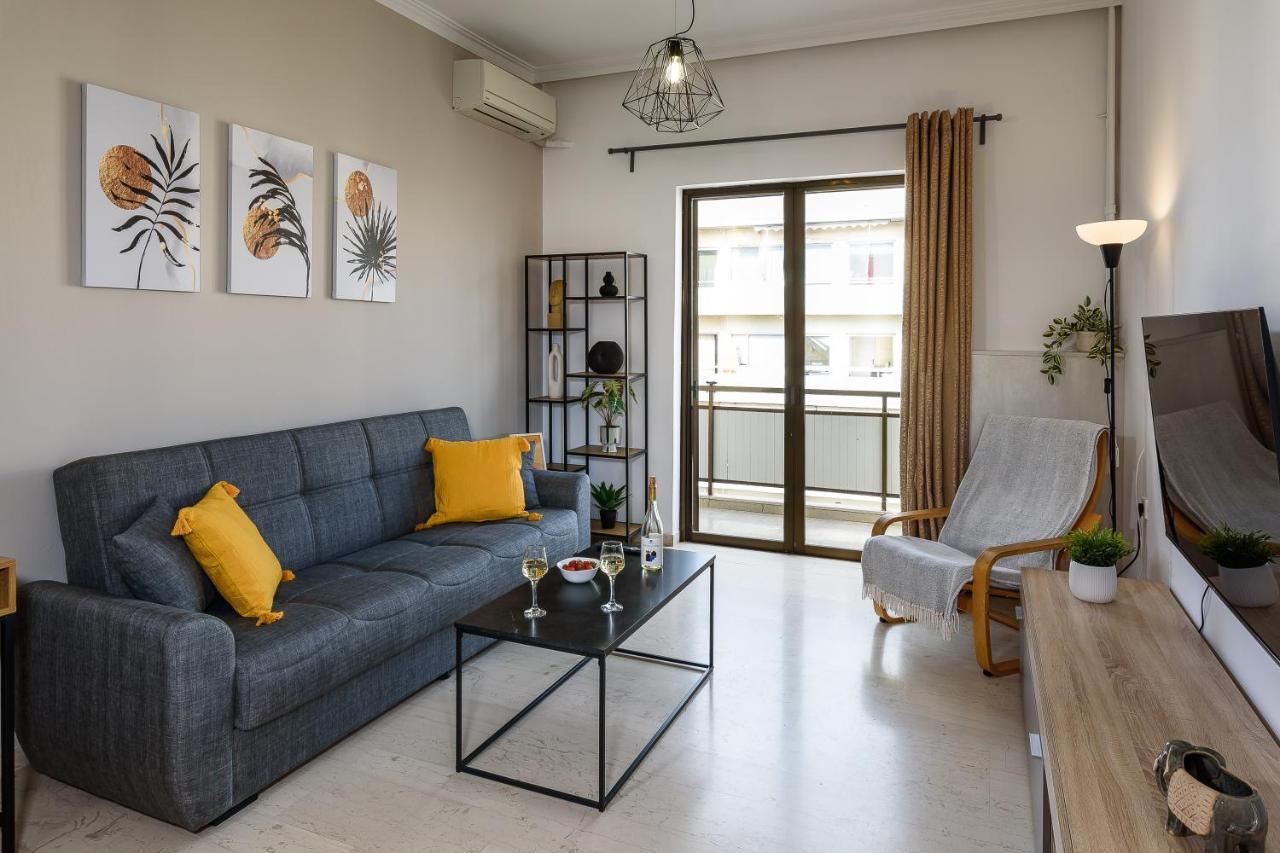 Central Apt. With Parking - 3 Min From Old Port Chania  Luaran gambar